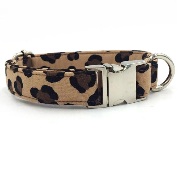 Dog's Leopard Patterned Collar and Leash Set - Image 7