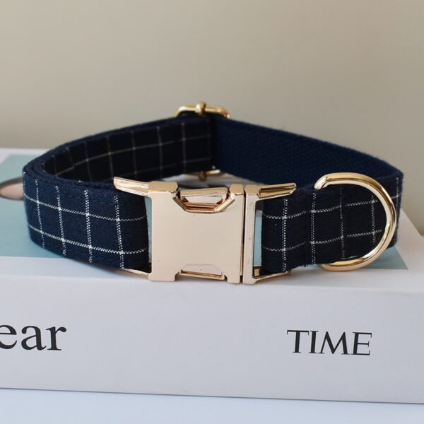 Dog's Personalized Plaid Collar - Image 3