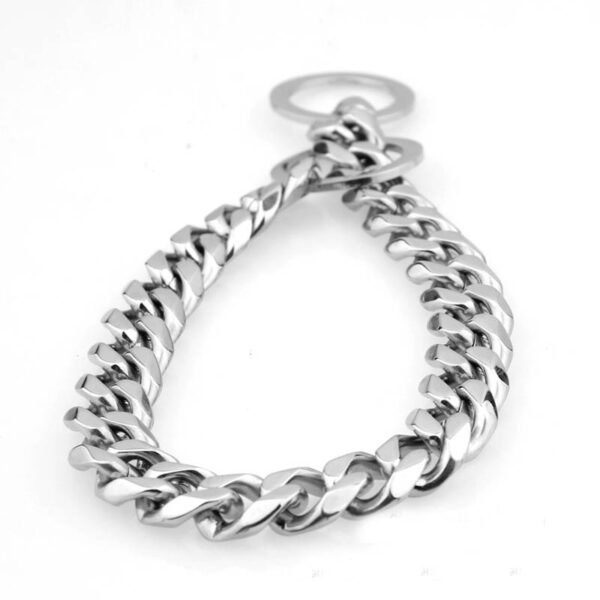 Wide Stainless Steel Chain Dog Collar - Image 5