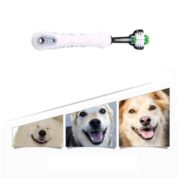 Three Sided Toothbrush for Pets - Image 3
