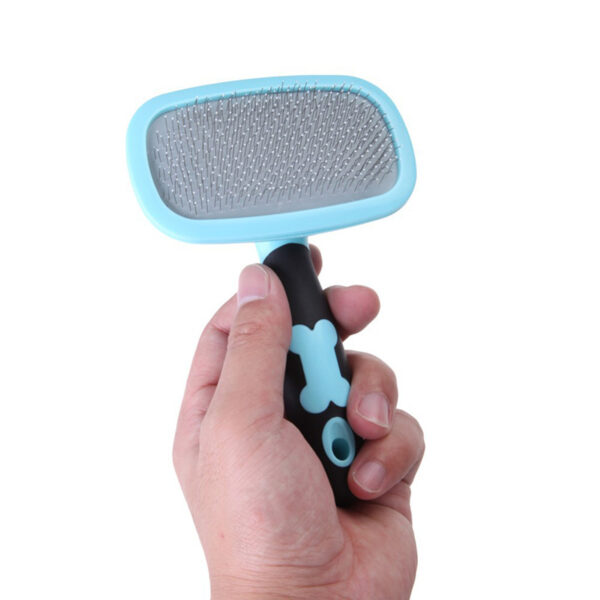 Plastic Dog's Brush with Metal Teeth - Image 5