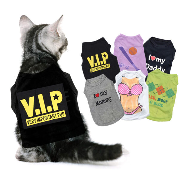 Fashion Summer Breathable Cotton Cat T-Shirt - Image 3