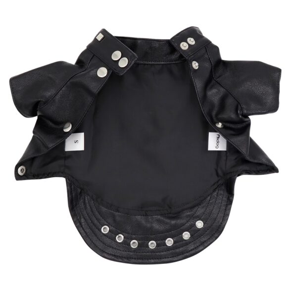 Black Leather Jacket for Cats - Image 4