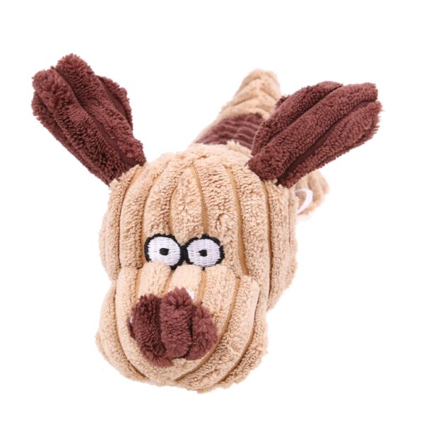 Amusing Dog Shaped Chewing Plush Pet's Toy - Image 5