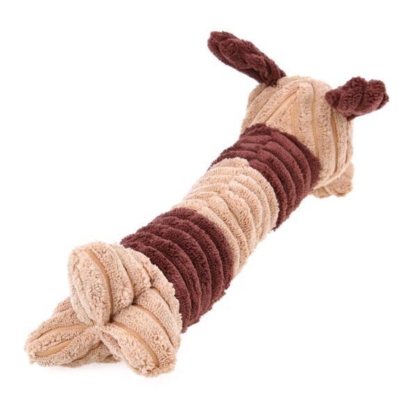 Amusing Dog Shaped Chewing Plush Pet's Toy - Image 4