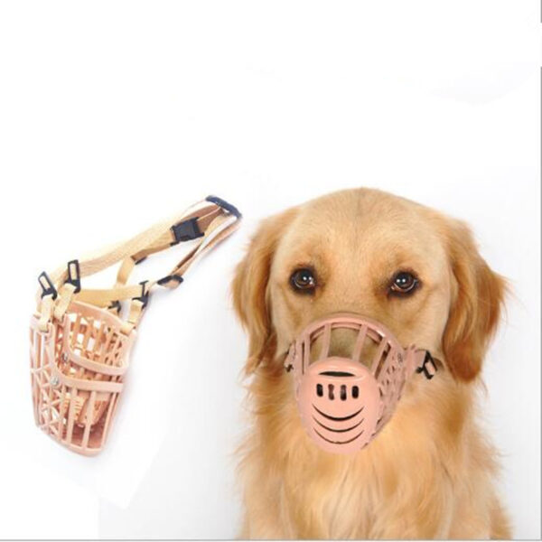 Brown Plastic Dog's Muzzle Basket