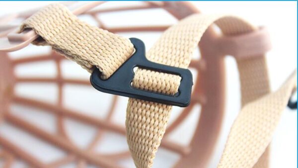 Brown Plastic Dog's Muzzle Basket - Image 5