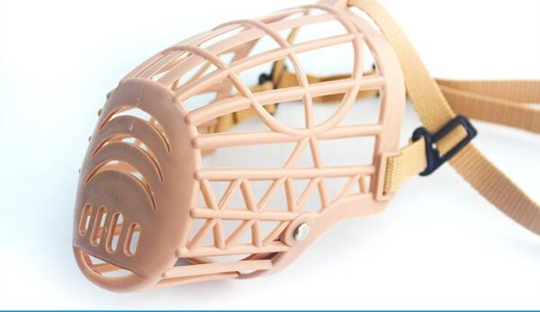 Brown Plastic Dog's Muzzle Basket - Image 4