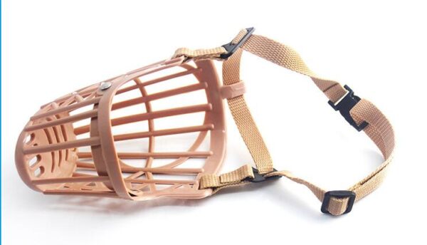 Brown Plastic Dog's Muzzle Basket - Image 3