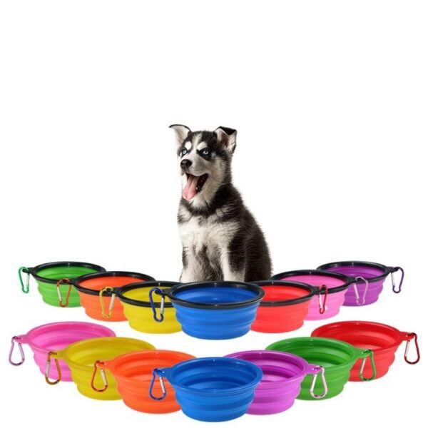 Folding Portable Silicone Pet Bowl - Image 5
