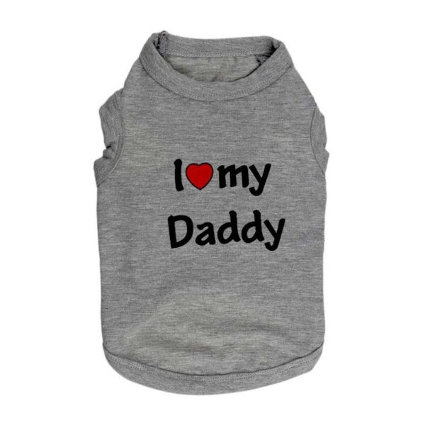 Lovely Inscribed Cotton Dog's T-Shirt - Image 5