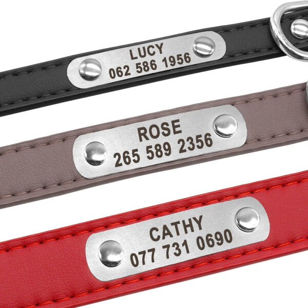 Dog Collar with Customizable ID Tag - Image 4