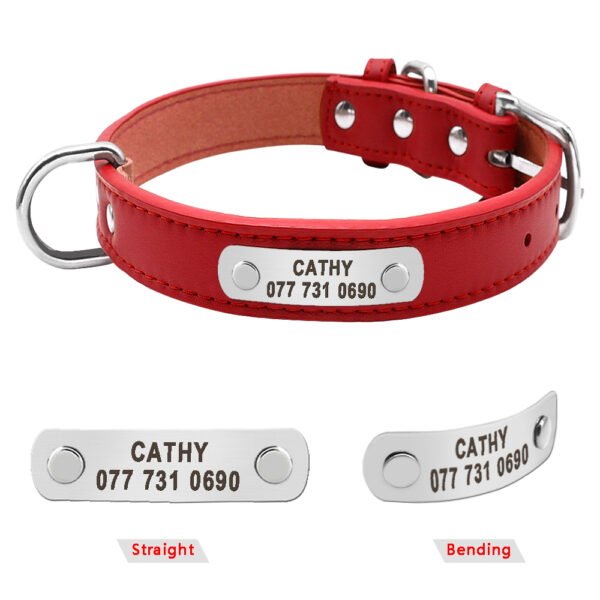 Dog Collar with Customizable ID Tag - Image 3