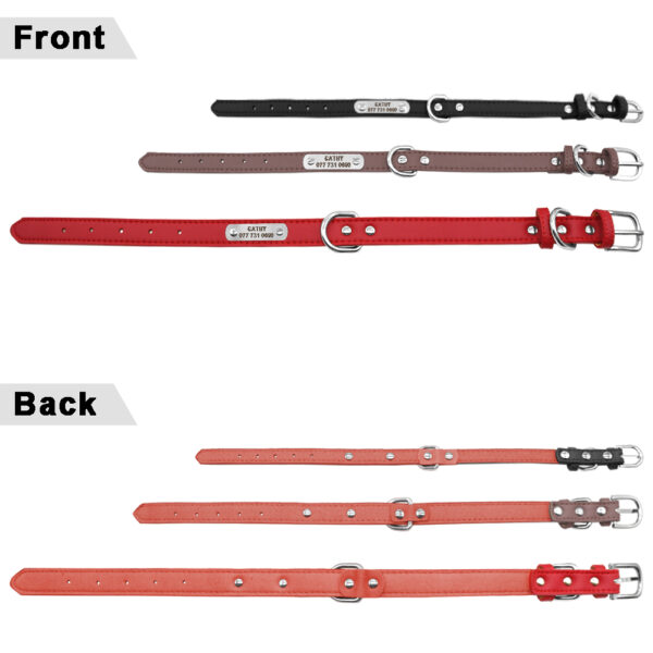 Dog Collar with Customizable ID Tag - Image 5