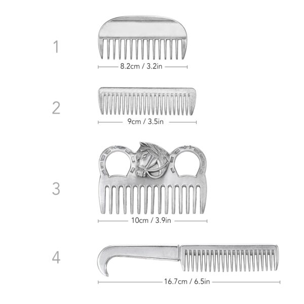 Horse Cleaning Aluminium Comb - Image 7