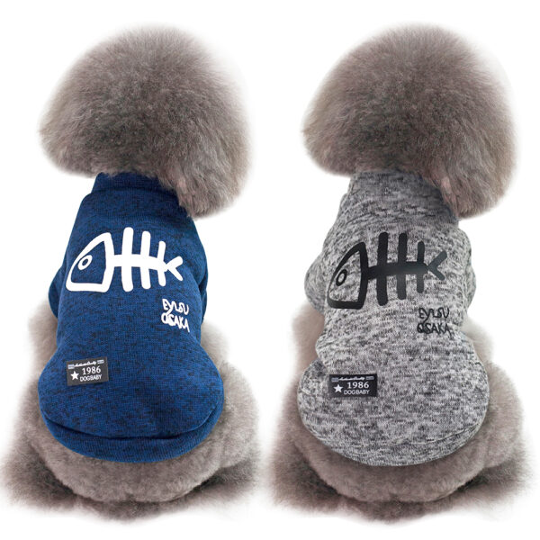 Cute Fish Printed Dog Vest - Image 3