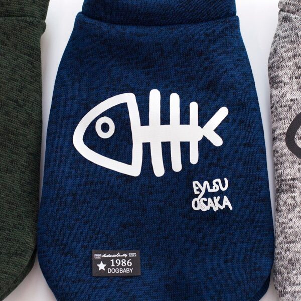 Fish Printed Dog Jacket - Image 6
