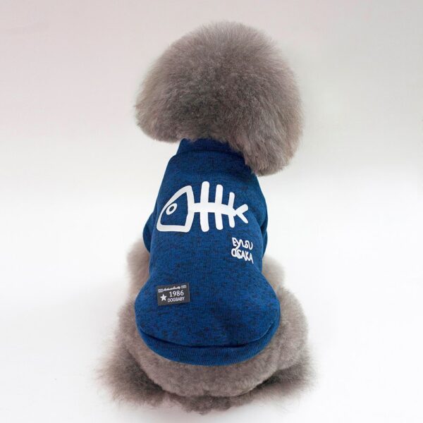 Fish Printed Dog Jacket - Image 7