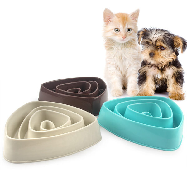 Triangular Slow Eating Bowl