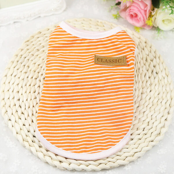 Cat's Summer Striped Cotton T-Shirts - Image 4