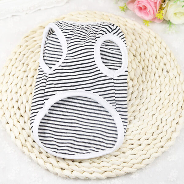 Cat's Summer Striped Cotton T-Shirts - Image 6