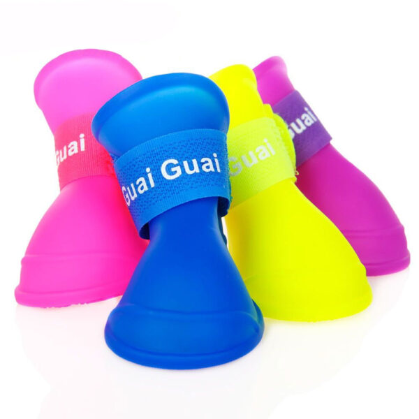 Pet Fluorescent Color Rubber Shoes