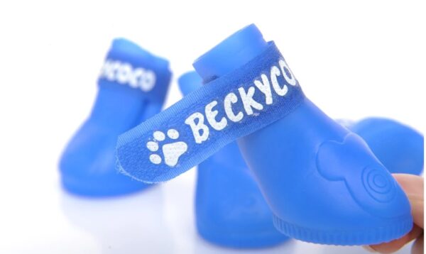 Pet Fluorescent Color Rubber Shoes - Image 6
