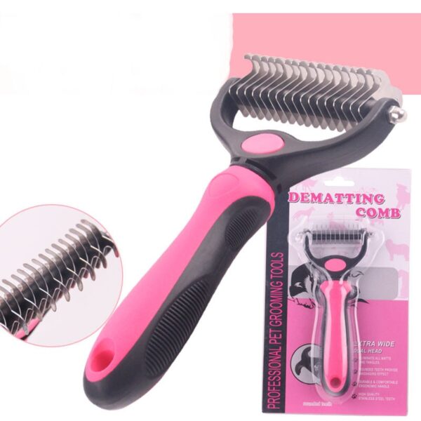 Pets Stainless Steel Double-Sided Comb - Image 3