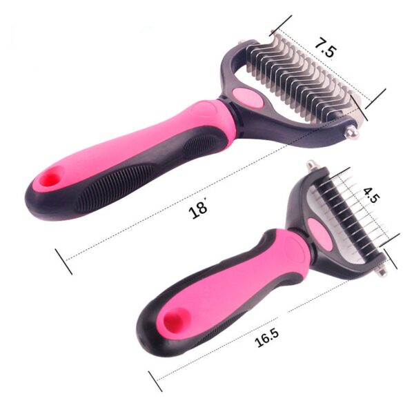 Pets Stainless Steel Double-Sided Comb - Image 4