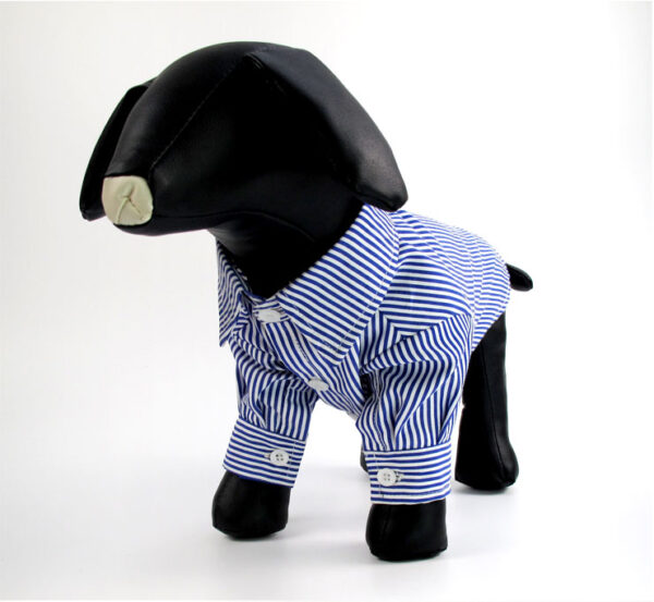 Dog's Casual Striped Shirt - Image 9