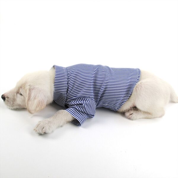 Dog's Casual Striped Shirt - Image 6