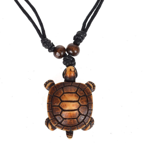 Turtle Shaped Pendant Necklace - Image 3