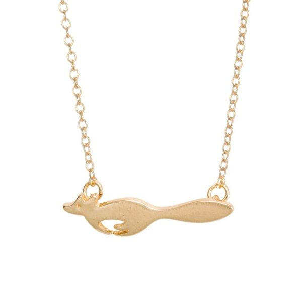 Chain Necklace with Fox Pendant