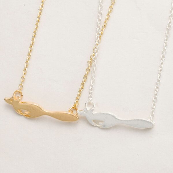 Chain Necklace with Fox Pendant - Image 5
