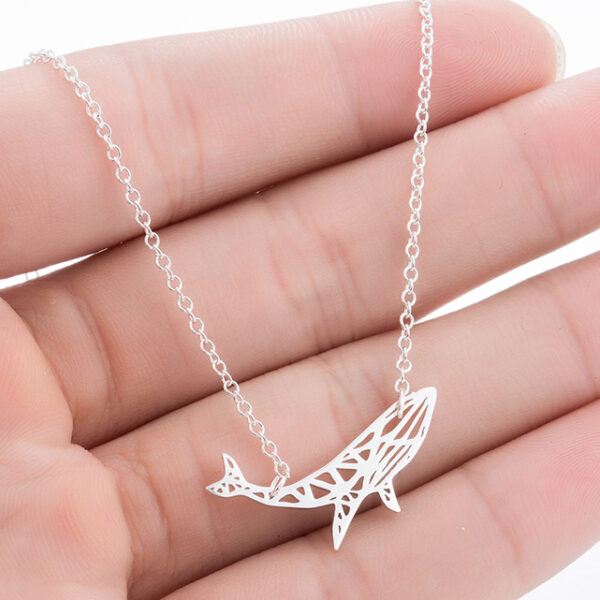 Women's Whale Shaped Pendant Necklace