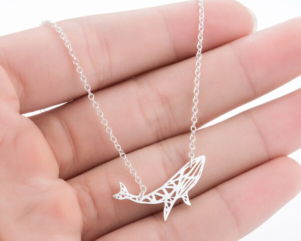 Women's Whale Shaped Pendant Necklace - Image 3