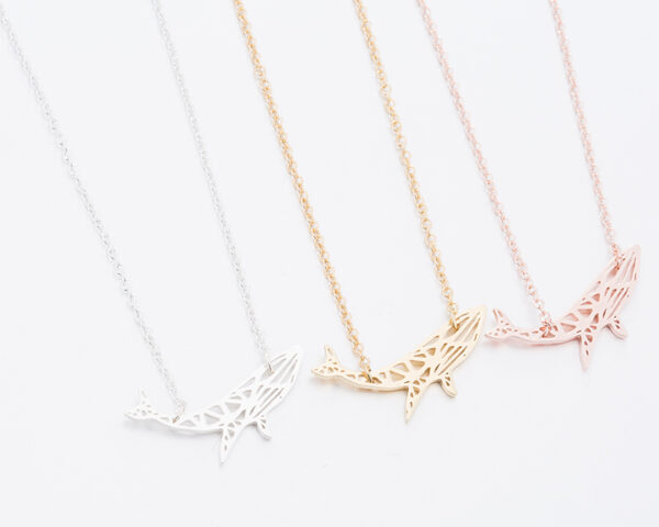Women's Whale Shaped Pendant Necklace - Image 4