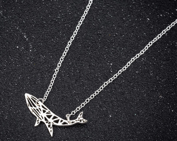Women's Whale Shaped Pendant Necklace - Image 7