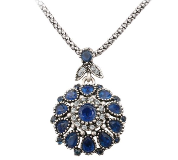 Women's Floral Crystal Necklace