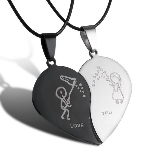 Couples Jewelry Broken Heart Necklaces