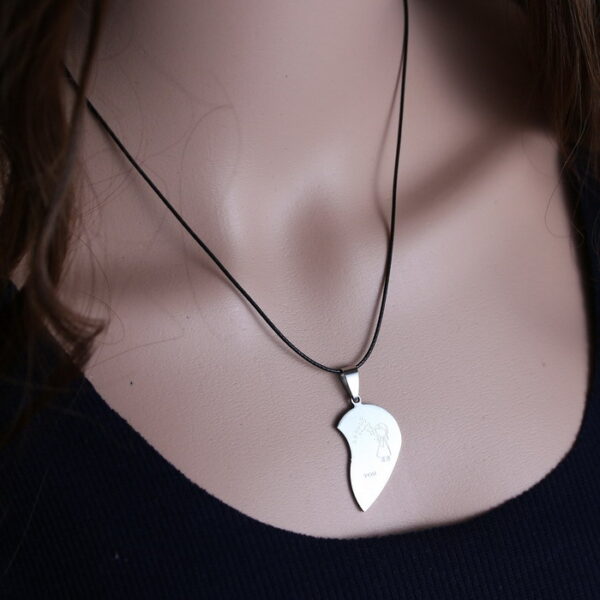 Couples Jewelry Broken Heart Necklaces - Image 7