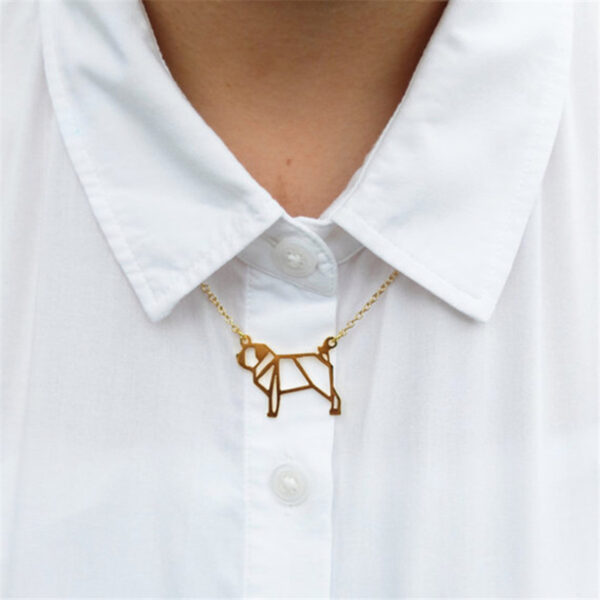 Fashion Geometric Pug Necklace - Image 5