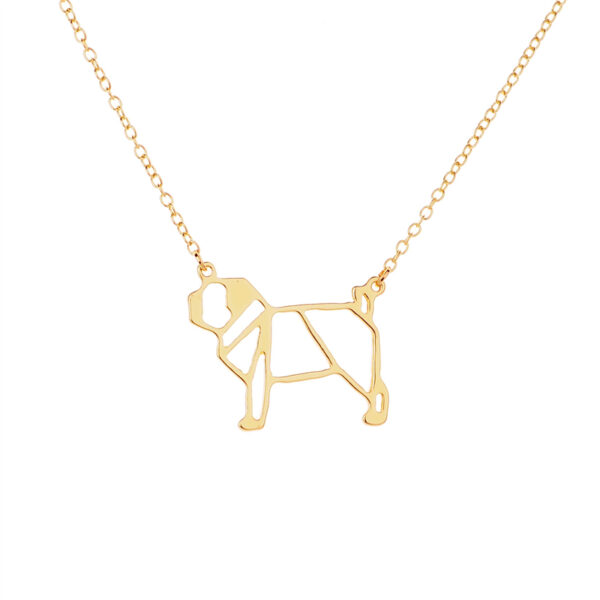 Fashion Geometric Pug Necklace - Image 3