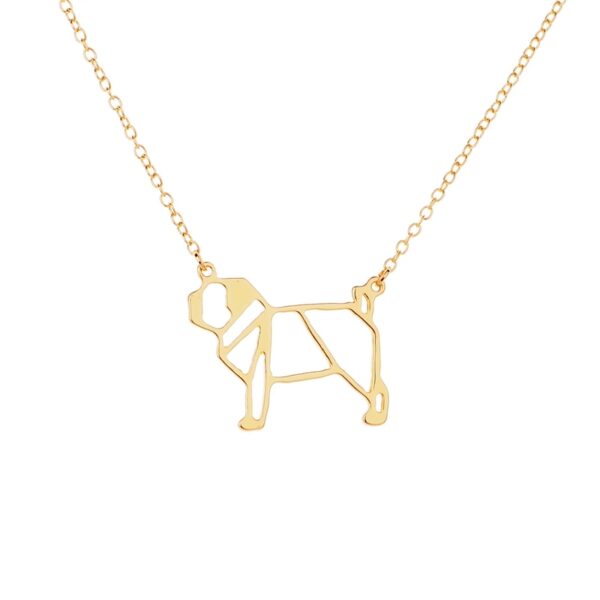 Fashion Geometric Pug Necklace