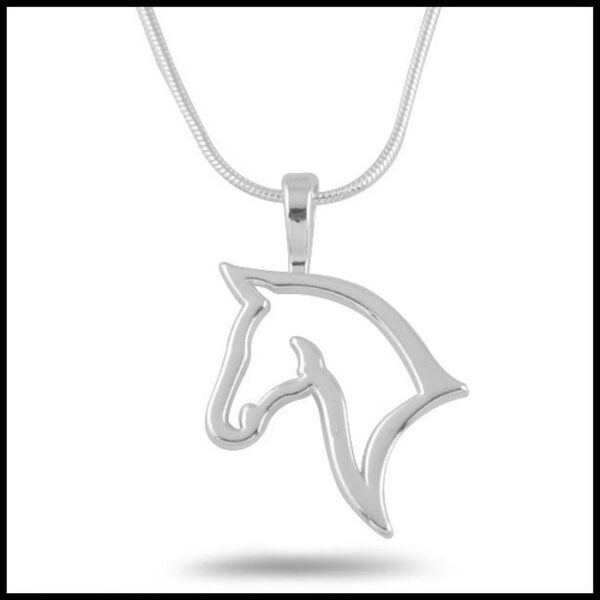Minimalist Horse Head Necklace - Image 3