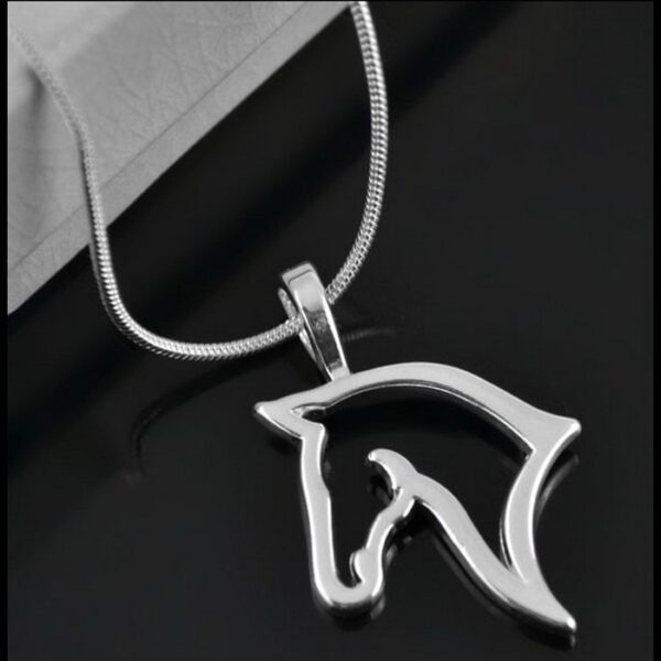 Minimalist Horse Head Necklace - Image 5