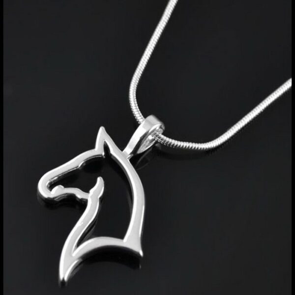 Minimalist Horse Head Necklace - Image 4
