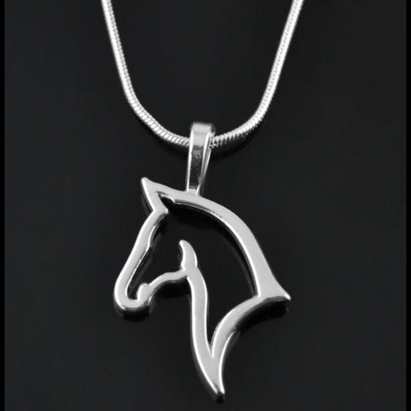 Minimalist Horse Head Necklace