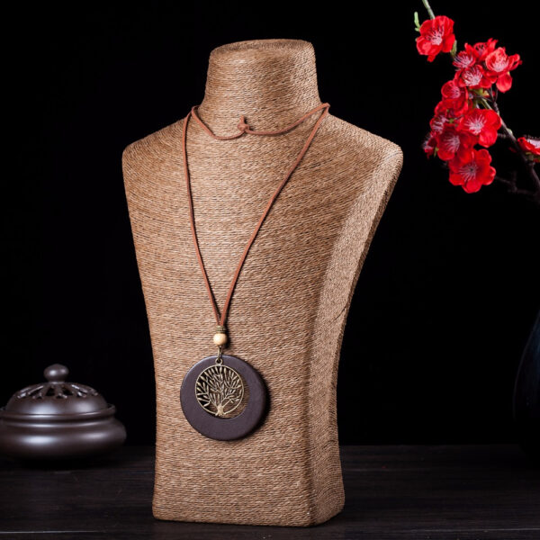 Wooden Tree of Life Pendant Necklace - Image 5