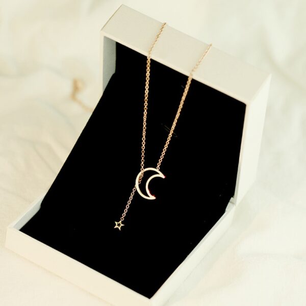 Women's Star and Moon Pendant - Image 4